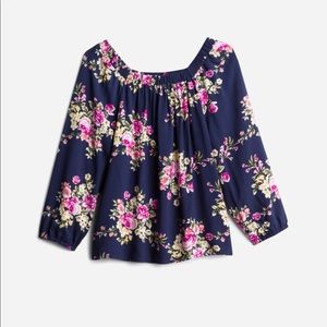 NWT. Girls floral top.